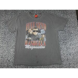 Full Send Hasbulla Magomedov T-Shirt‎ Mens XL Grey Graphic Streetwear Tee